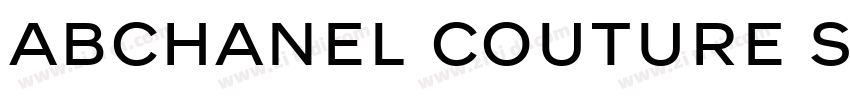 ABChanel Couture Sem字体转换 ABChanel Couture Sem字体转换